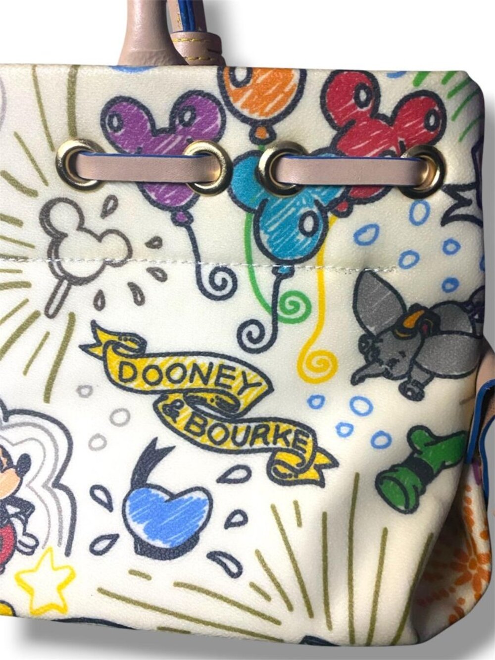 DOONEY AND BOURKE - Disney Sketch Tassel Tote WALT DISNEY WORD - DISNEYLAND - Picture 7 of 9
